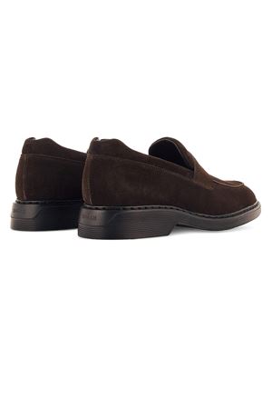 mocassino in pelle marrone HOGAN | HXM5760DU50HG0S807