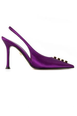 Purple satin slingback ALEVI | L24W3001R0878739PLUM