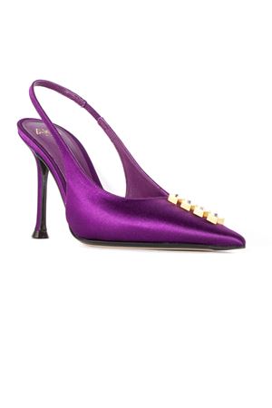 Purple satin slingback ALEVI | L24W3001R0878739PLUM