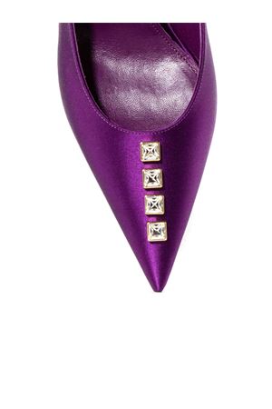 Purple satin slingback ALEVI | L24W3001R0878739PLUM