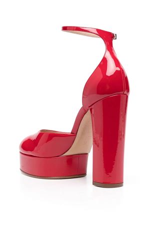 Red calf leather platform pumps CASADEI | 1H977W1201TIFFA3705LIPSTICK