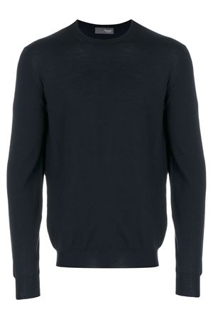 Maglione leggero in lana merino nera DRUMOHR | D0D103690