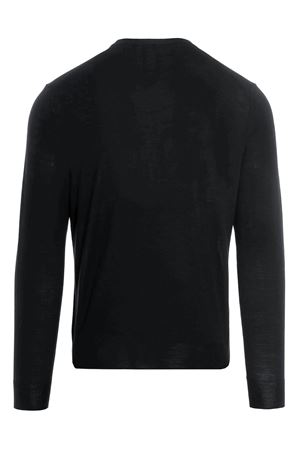 Maglione leggero in lana merino nera DRUMOHR | D0D103690