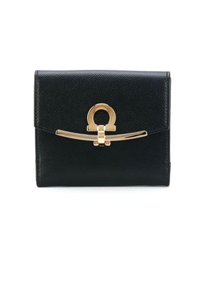 Black leather wallet FERRAGAMO | 0673998NERO