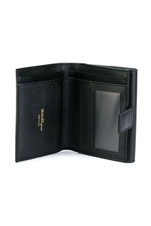 Black leather wallet FERRAGAMO | 0673998NERO