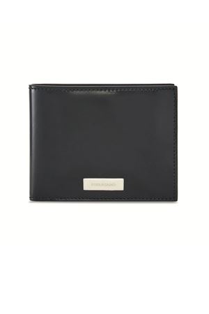 Black calfskin leather wallet FERRAGAMO | 0763303NERO