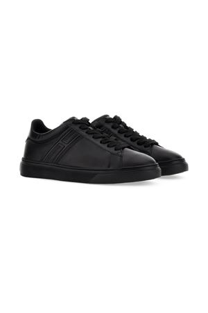 black leather sneakers HOGAN | HXM3650J310LE9B999