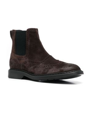 brown leather ankle boot HOGAN | HXM5760DT40HG0S807