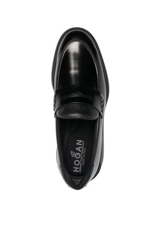 mocassino in pelle nero HOGAN | HXM6000ES40QXZB999