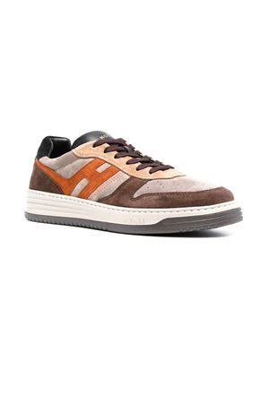 brown leather sneakers HOGAN | HXM6300EU50PJQ945V