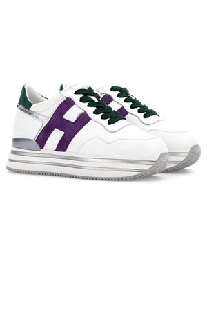 Sneakers Hogan Midi H222 Bianco Verde Viola HOGAN | HXW4830CB80SIP0RE3