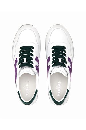 Sneakers Hogan Midi H222 Bianco Verde Viola HOGAN | HXW4830CB80SIP0RE3