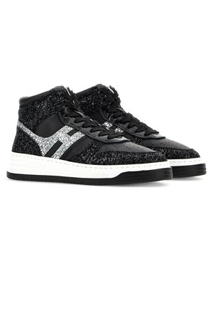 Sneakers High Top Hogan H630 Nero Argento HOGAN | HXW6300EU40SEH0353