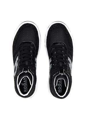 Sneakers High Top Hogan H630 Nero Argento HOGAN | HXW6300EU40SEH0353