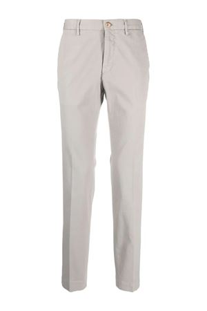 Light grey stretch-cotton trousers INCOTEX | ZL851W4290B904