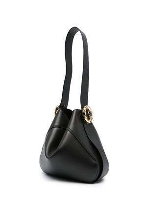 Black Leather Melodie Hobo bag LANVIN | LWBGTHM0PIENH2310