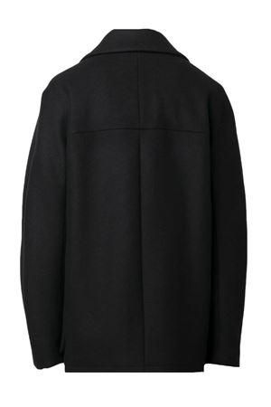 Cappotto doppiopetto in lana vergine nero LANVIN | RMOU0007575810