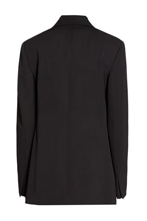 Black double-breasted jacket LANVIN | RWJA0008571110