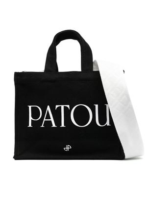 Black organic cotton tote PATOU | AC0250076999B