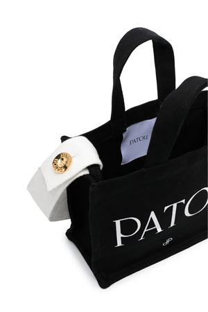 Black organic cotton tote PATOU | AC0250076999B