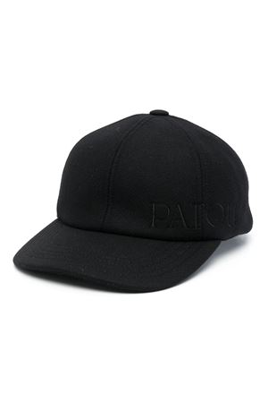 Black virgin wool blend cap PATOU | AC0560148999B