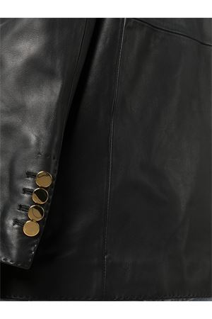 Black leather Josie blazer TAGLIATORE | JOSIECHI2302BLACK