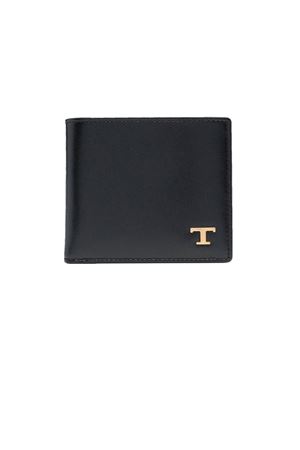 Black calf leather wallet TOD'S | XAMTSYC0300RLOB999