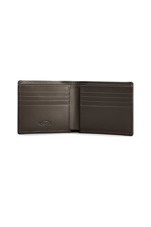 Brown calf leather wallet TOD'S | XAMTSYC0300RLOS810