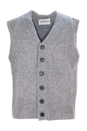 Gilet in lana grigio AMARANTO | B9S0044SU92M