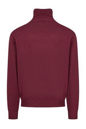 Dark red wool and cashmere blend pullover AMARANTO | B9S0089SU38M