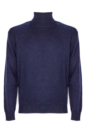 Maglia in misto lana e cashmere blu AMARANTO | B9S0089SU89M