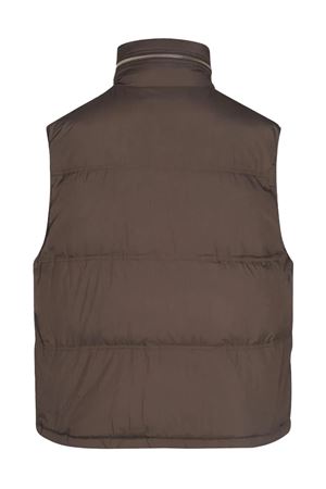 Brown puffer gilet AMI | HJK703PA0009221