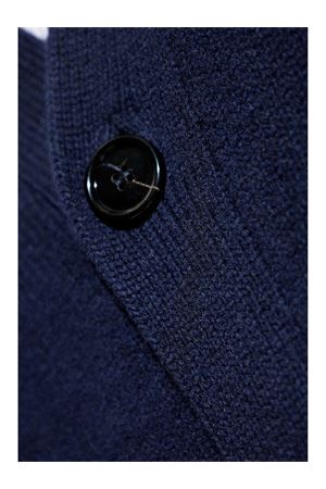 Blue wool cardigan AMI | UKC044KN00284011