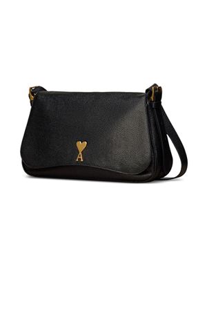 Black leather Paname Paname shoulder bag AMI | ULL603.AL0076001