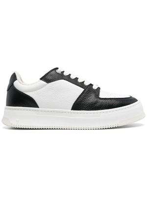 White and black calf leather Arcade sneakers AMI | USN429CV0002101