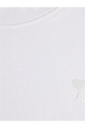 T-shirt in cotone bianco AMI | UTS022726100