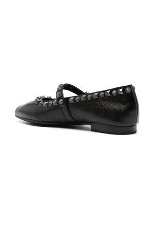 Black calf leather ballerina shoes ASH | BEATNIK02BLACK