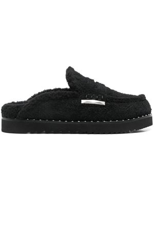 Slippers Genda in camoscio nero ASH | GENDA02BLK