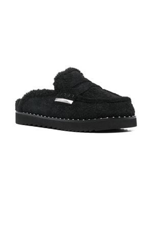 Slippers Genda in camoscio nero ASH | GENDA02BLK