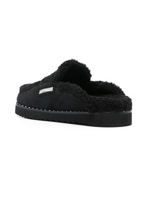 Slippers Genda in camoscio nero ASH | GENDA02BLK