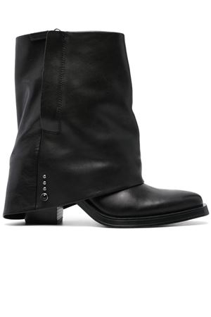 Black calf leather Jeff boots ASH | JEFF04BLACK