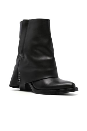 Black calf leather Jeff boots ASH | JEFF04BLACK