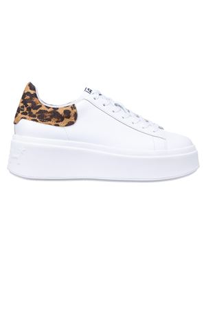 Sneakers Impuls in pelle bianca ASH | MOBY01WHTLEOPARDBROWN