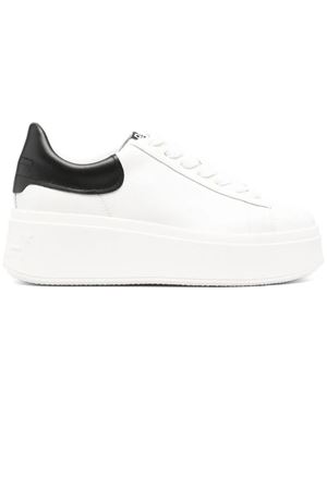 White Moby leather sneakers ASH | MOBY02WHITEBLACK