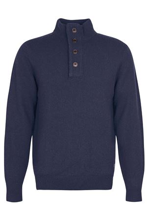 Maglione blu in lana merino BARBOUR | MKN0585MKNNY91