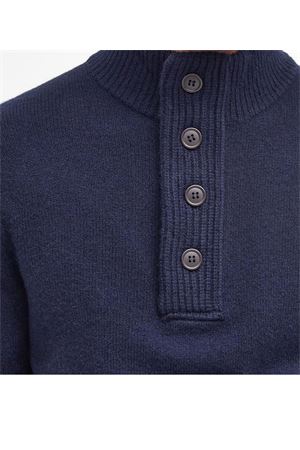 Maglione blu in lana merino BARBOUR | MKN0585MKNNY91