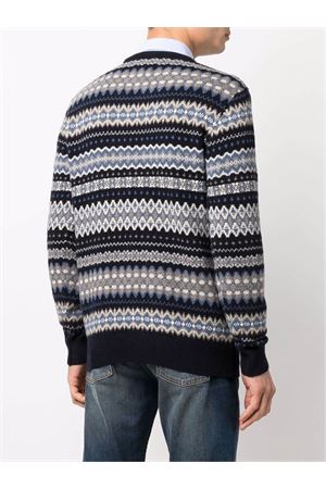 Maglione Barbour Case Fair Isle Blu BARBOUR | MKN1027MKNBL92