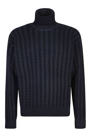 Maglione a maglia intrecciata blu navy BARENA | KNU48490488860