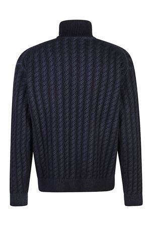 Navy blue wool blend jumper BARENA | KNU48490488860