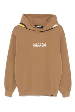 Brown cotton hoodie BARROW | F4BWUAHS042BW028